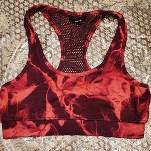 Hurley Nike Dri Fit, Red marblized‎ size Small, Woman's sports bra
